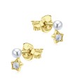 Star Pearl Silver Stud Earring STS-6859